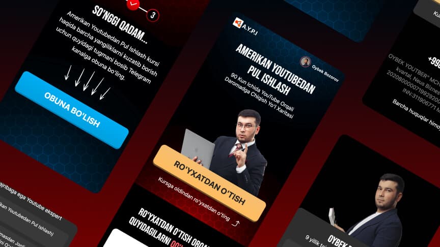 Oybek Bozorov VSL sayti